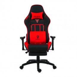 DOWINX LS6670 GAMING CHAIR WITH MASSAGE FUNCTION AND RED FOOTREST