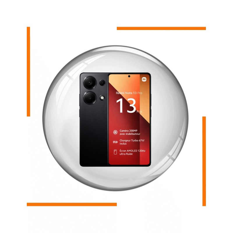SMARTPHONE XIAOMI REDMI NOTE 13 PRO 8GO 256GO BLACK au meilleur prix c